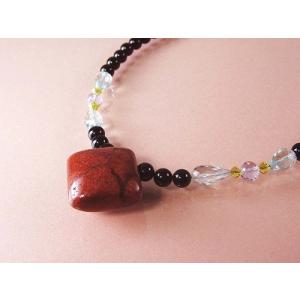 アフリカ珊瑚⭐︎ネックレス⭐︎茶水晶⭐︎アメシスト⭐︎スワロ アフリカ珊瑚 ネックレス （のし等ギフト対応無料） サンゴ.アメジスト