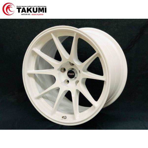 ホイール 18インチ 2本セット 18x9.5J +12 5F-114.3 白 ホワイト CLEAV...