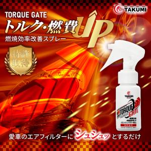 トルクゲイト トルクアップ 燃費改善 エアフィルター 燃焼効率改善 特許取得済み 自動車 二輪 自然由来の安全成分使用 効果実感 遅効性 トルクゲイト
