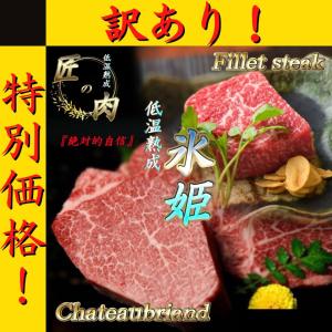 訳あり 送料込み 国産牛 ヒレ ステーキ 600g フィレ 焼肉 赤身 牛肉｜takuminoniku