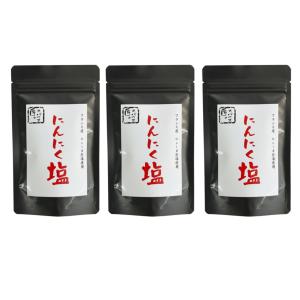 【匠のスパイス】にんにく塩 100g袋×3袋｜ガーリックソルト フランス産ロレーヌ岩塩使用 万福