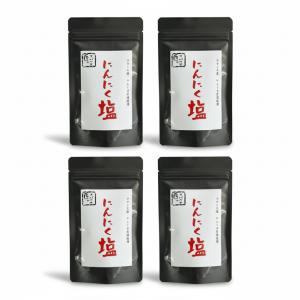 【匠のスパイス】にんにく塩 100g袋×4袋｜ガーリックソルト フランス産ロレーヌ岩塩使用 万福