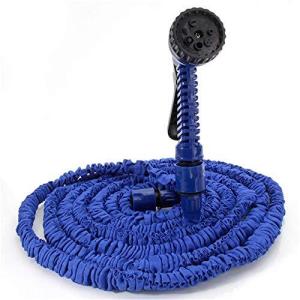 伸びるホース 散水ホース 3倍に伸びるホース 5m-15m 伸縮ホース 7パターン散水ノズル 軽量 ガーデニング 洗車 園