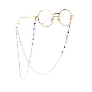 眼鏡ストラップ めがねチェーン エレガント 眼鏡 チェーン メガネチェーン 男女兼用 メガネネックレス (シル