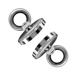 2020年 超強力 マグネット フック Kspowwin マックス耐荷重35kg 直径3.2cm 強力 磁石 オフィス/業務/室外/壁掛け用 2個