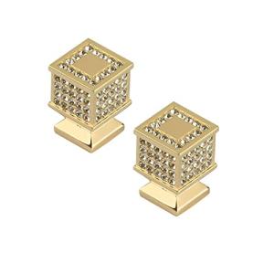 Yurika 引き出し 取っ手 キラキラ 引き出しノブ ドア取って ハンドル ツマミ 北欧手すり キャビネット 取手ネジ付き 食器棚 化粧台 家具 飾り金具 2個