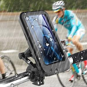 nacyvcos 自転車 スマホホルダー 防水 マグネット バイクスマホホルダー 防水ケース スマートフォンホルダー 振