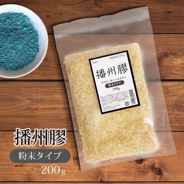 播州膠 粉末 200g 日本製 高品質 膠粉 接着剤 日本画 絵具 修復 木工用 ばんしゅうにかわ ...