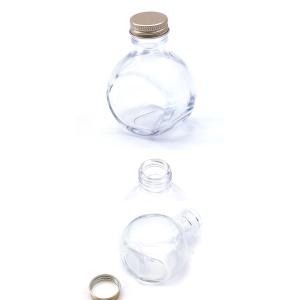 ハーバリウム 丸スキットル型 ガラス瓶 100...の詳細画像2