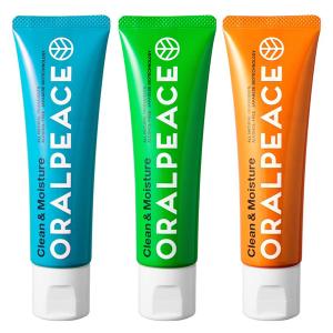 オーラルピース クリーン&amp;モイスチュア 80g 歯みがきジェル オリジナル/オレンジ/ミント 歯磨き粉 口腔ケア 虫歯・口臭ケア 宇宙歯みがき 定形外発送