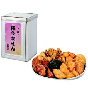 7袋入 極うません(こわれせん)一斗缶入 大容量 無選別 7種類の味 おすそ分け チャック付き袋 湿気にくい せんべい 煎餅 和菓子 A-36