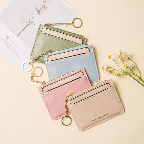 パスケース カードケース 定期入れ 小銭入れ スリム カードキー キーリング コインケース付 通勤 ...