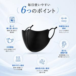 [3枚セット] マスク 子供用 大人用 洗える...の詳細画像2