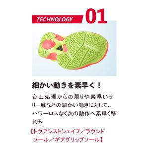 ムービングエース 卓球シューズの詳細画像2