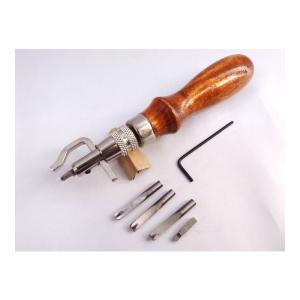 レザークラフト マルチステッチング グルーバー 1本で5役　線引き