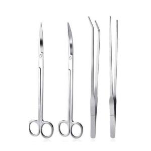 水草トリミング 用 ピンセット ハサミ ストレート カーブ