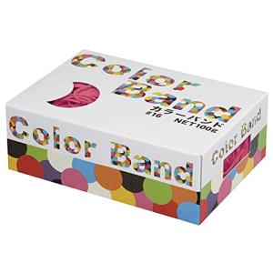 輪ゴム カラーバンド 100g 箱 #16 ピンク 桃色 一般的な