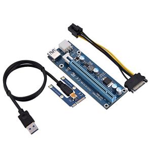 ミニ PCI-EからPCI Fosa　 エクスプレス　16xエクステンダーライザーアダプター　ビデオカードマイニング用SATA電源コード付き Fosa