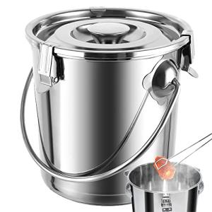 火消し壺 火消しつぼ 炭処理壺 炭消しつぼ 秒速消火 耐熱性 難燃性 炭 薪 (2通りの消火方法) 消し炭の再利用可能 ステンレス製 コンパクト