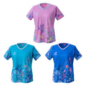 ハナシャツ NITTAKU ニッタク　adg0280 卓球ウェア トップス 半袖 レディース 女性用 キッズ ジュニア JTTA公認 吸汗速乾 中国｜卓球専門店 卓天(タクテン)