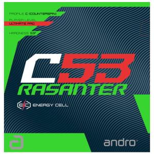 卓球ラバー メール便送料無料 andro アンドロ aja0089 ラザンターC53｜takuten-takkyu