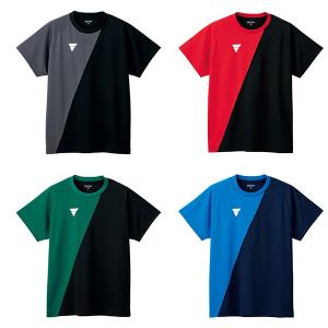 卓球ウェア ユニフォーム 半袖 トップス ゲームシャツ VICTAS ヴィクタス aog0134 TシャツV-TS230｜takuten-takkyu
