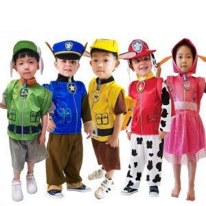 ハロウィン コスプレ 子供 パウパトロール コスプレ子供用 消防士 警察 男の子 女の子 仮装 アニメ キャラクター 90-140cm 学園祭 演出服 コスチューム