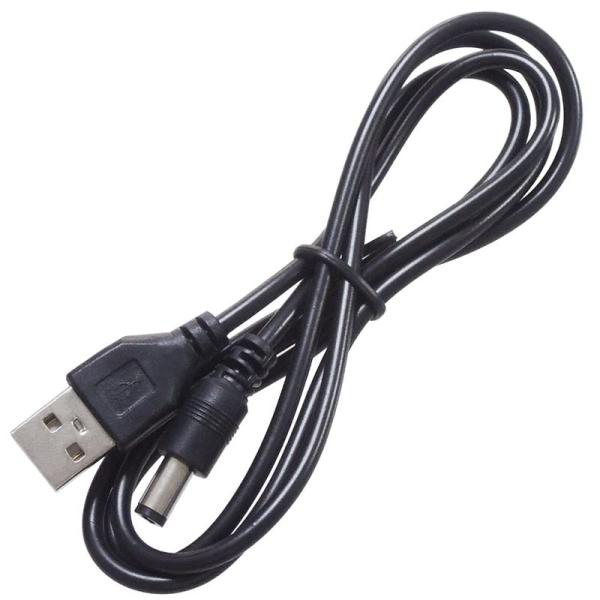 KAUMO USB電源コード DCプラグ 5.5/2.1mm 5V/3A対応 1m 給電 充電 電源...