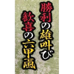 【メール便対応可】勝利の雄叫び 歓喜の六甲颪　刺繍ワッペン