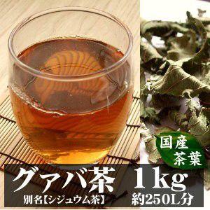 グァバ茶 シジュウム茶 1kg 宮崎産 有機無農薬栽培 完全無着色 国産茶葉