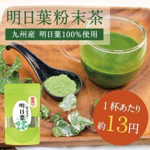 明日葉茶 100g あしたば アシタバ 粉末 パウダー 無添加 ノンカフェイン 九州産 お茶 健康 飲料 無農薬栽培 国産 ダイエット 青汁