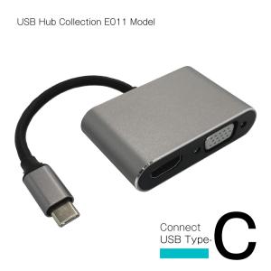 ＷＥＢ限定販売　ＵＳＢハブ　映像出力　ＨＤＭＩポート４Ｋ／３０Ｈｚ　ＶＧＡ　タイプＣ接続　Ｅ０１１モデル｜tamadenco