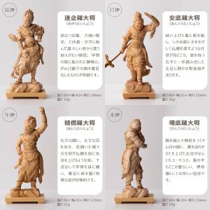 極小仏 十二神将立像 極小仏 仏像 小さい 木...の詳細画像5