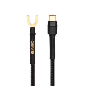 SAEC アースケーブル SE-400 Y-USBC 1.2m Y端子-USB C端子 サエク その他オーディオケーブル｜tamagawaaudio