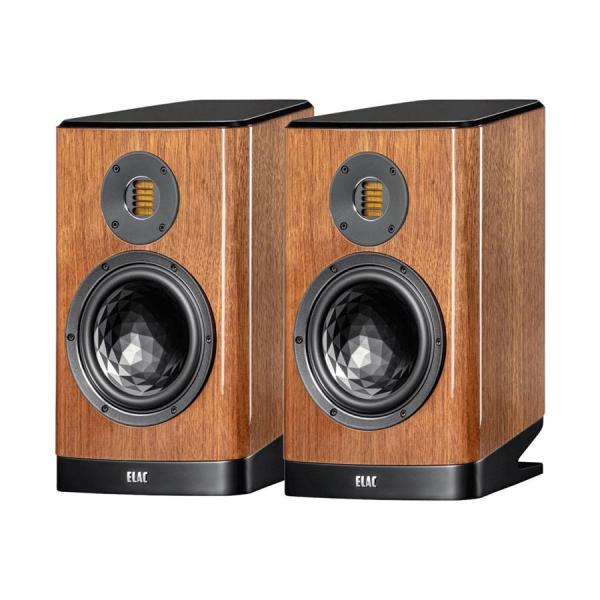 ELAC スピーカー VELA BS404.2 ウォルナット・ハイグロス ペア エラック ブックシェ...