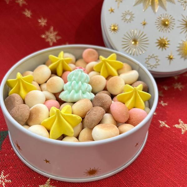 【たまごボーロ缶】クリスマスバージョン白夜缶【MPN:90216】クッキー缶 ではなく たまごボーロ...