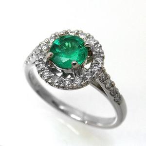 メキシコ オパール リング プラチナ ダイヤモンド 指輪 PT900 鑑定書