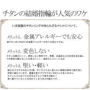 ペアリング 金属アレルギー 刻印無料 純チタン...の詳細画像1