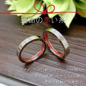 ペアリング チタン 金属アレルギー レッドライ...の詳細画像1