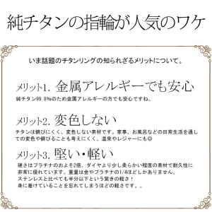 ペアリング チタン 金属アレルギー レッドライ...の詳細画像2