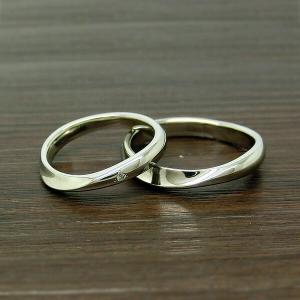 ペアリング ステンレス 2本セット(単品可) 刻印無料 ダイヤ マリッジリング 結婚指輪 フェフェ fe-fe fe-180-fe-181(ND) ホワイトデー｜tamai