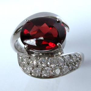 ロードライト ガーネット リング 指輪 Pt900 プラチナ 2.16ct 2