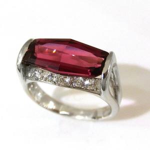 ロードライト ガーネット リング 指輪 Pt900 プラチナ 2.16ct 2