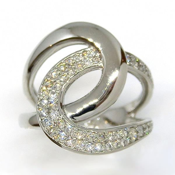 プラチナ ダイヤモンド リング 指輪 ダイヤ(4月誕生石) 天然石 ダイア 0.50ct 豪華 ファ...