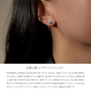 ターコイズ トルコ石 ピアス 金属アレルギー ...の詳細画像4