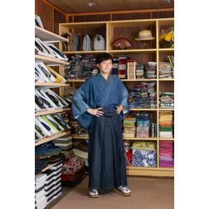 デニム袴 メンズ インディゴ 濃紺｜京呉服・宝石の店田巻屋