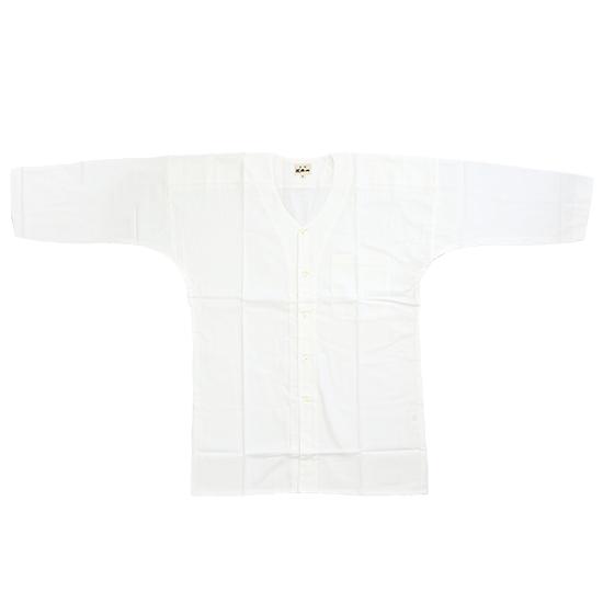 江戸一 大人用 鯉口シャツ 白 巾広