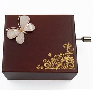 Wingostore 30弁手回しオルゴール音楽ボックスMovement with銅製ギア