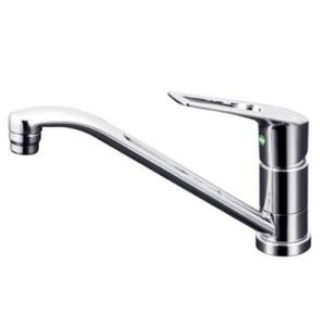 カクダイ 台所用 台付 給湯制限付 エコ シングルレバー混合栓 取付