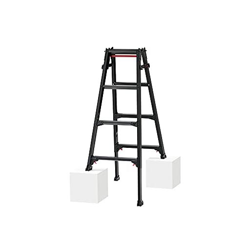 長谷川工業(Hasegawa) BLACK LABEL 伸縮式はしご兼用脚立(ワンタッチバー付) R...